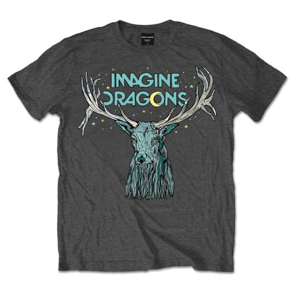 Imagine Dragons - Elk In Stars Heren Tshirt - Grijs